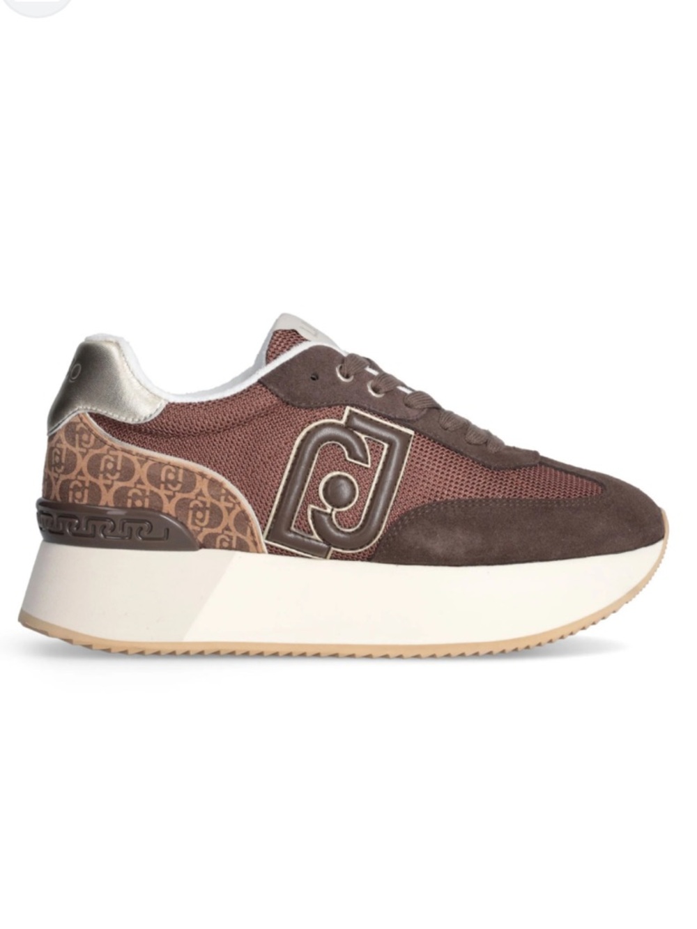 Liu Jo Italian Brand Dreamy 02 Women’s Leather Textile Sneakers EU 41/US 10.5-11